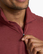 Ease Performance Half Zip | Currant Heather