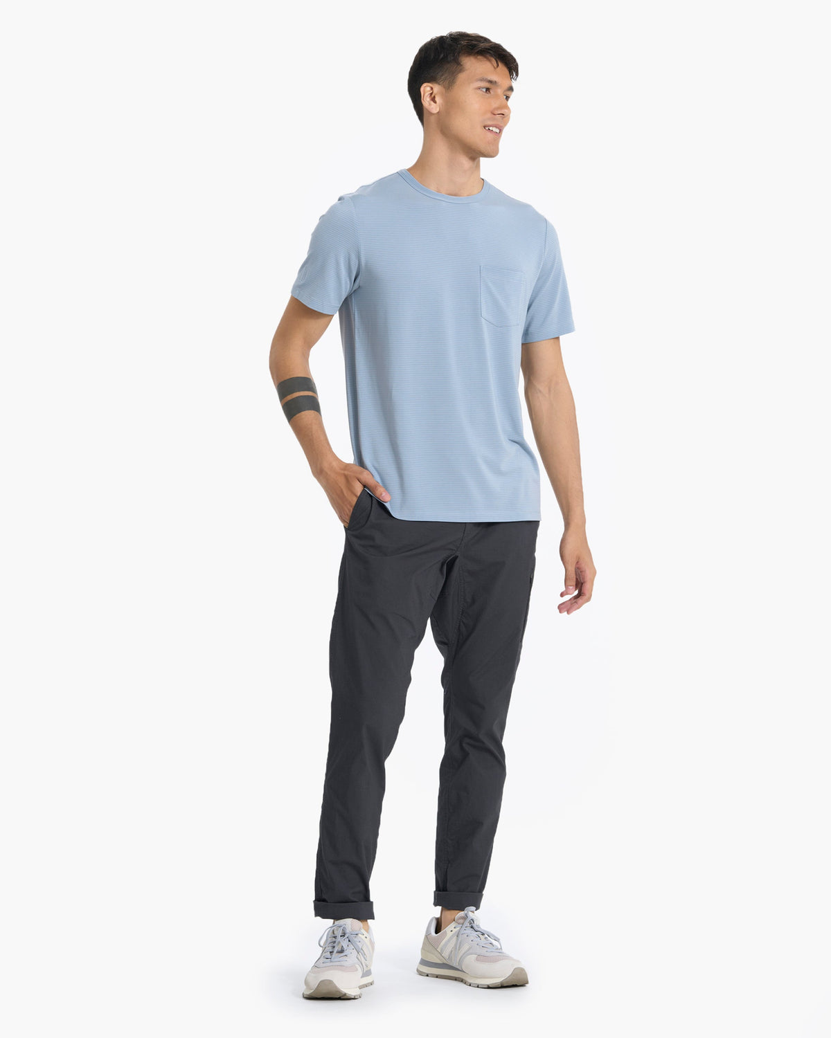 Linear Tech Tee | Light Cloud