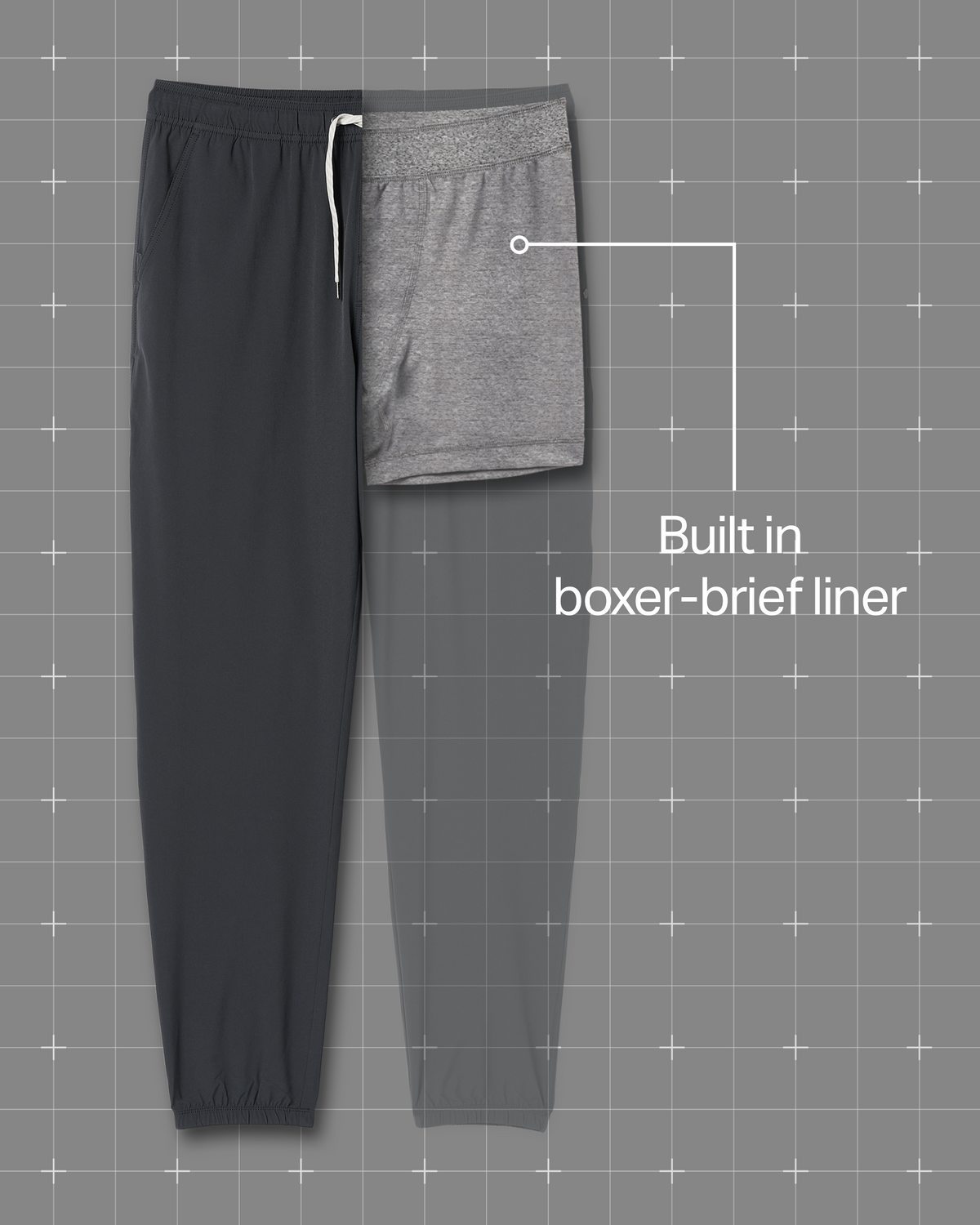 Kore Jogger Lined 28 | Black