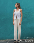 Pose Cardigan Tank | White