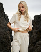 Short Sleeve Mackenzie Top | Natural