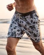 Cruise Boardshort 7 | Frost Grey Fleur
