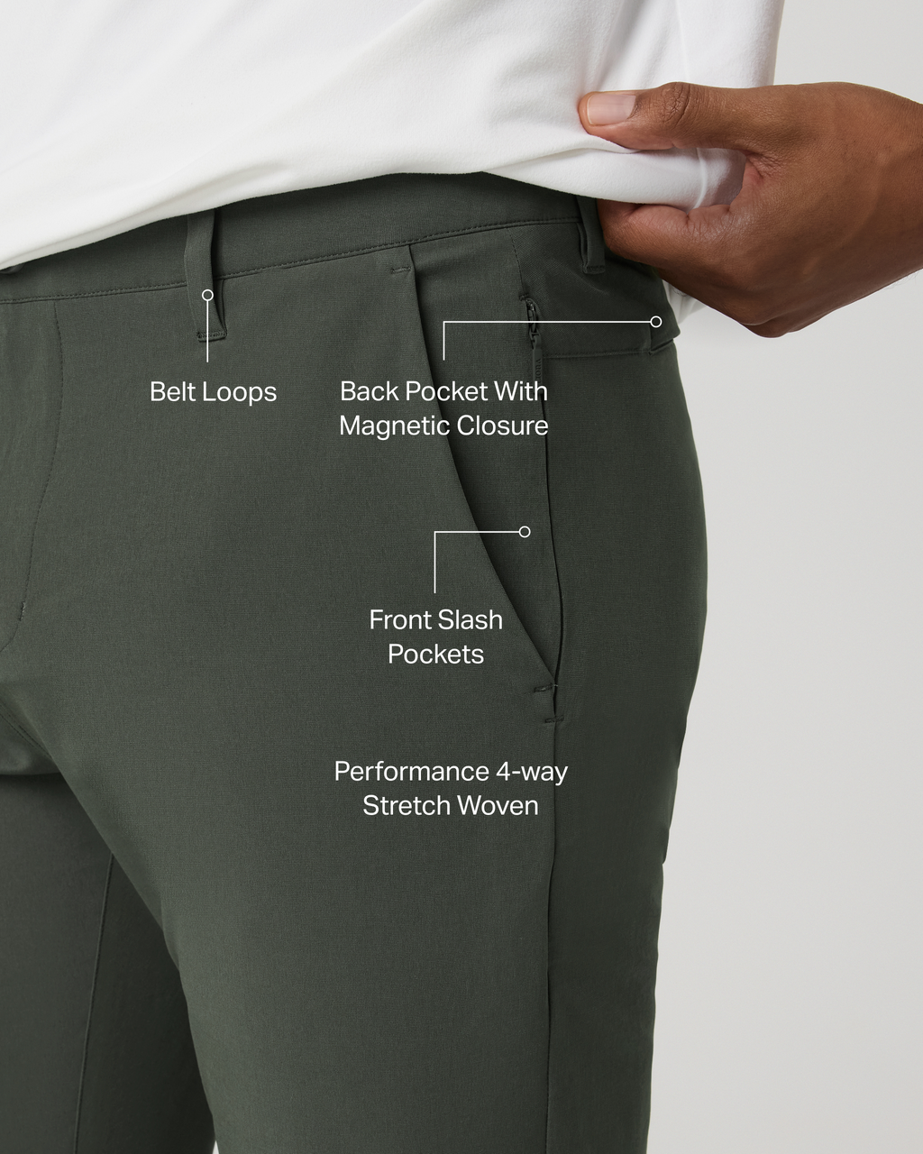 Aim Trouser Athletic Slim Fit 32 | River Rock
