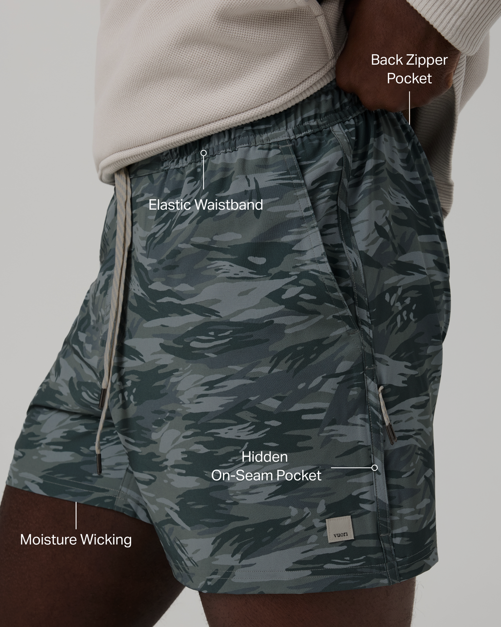 Banks Session Short Unlined 5 | Misty Blue Riptide Camo