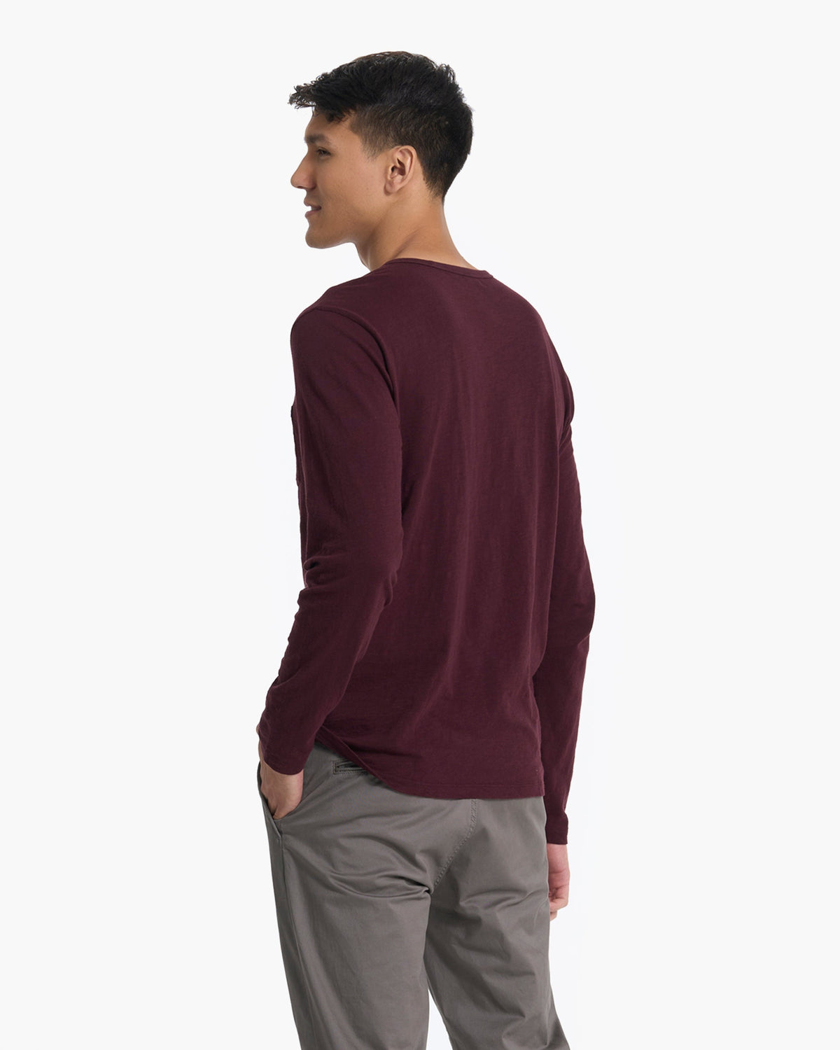 Long Sleeve Rise Tee | Ruby
