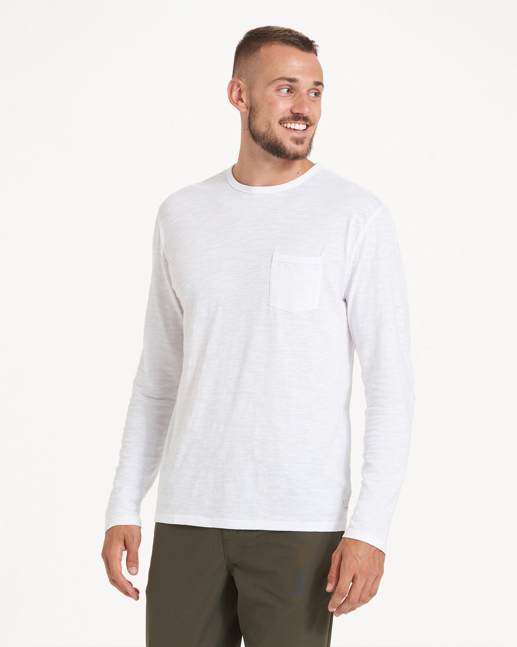 Long-Sleeve Rise Tee | White