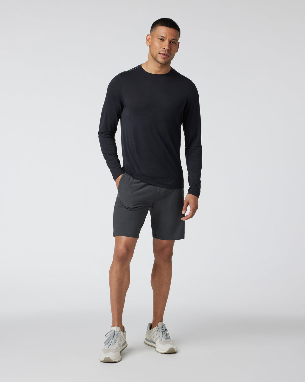 Long Sleeve Current Tech Tee | Black