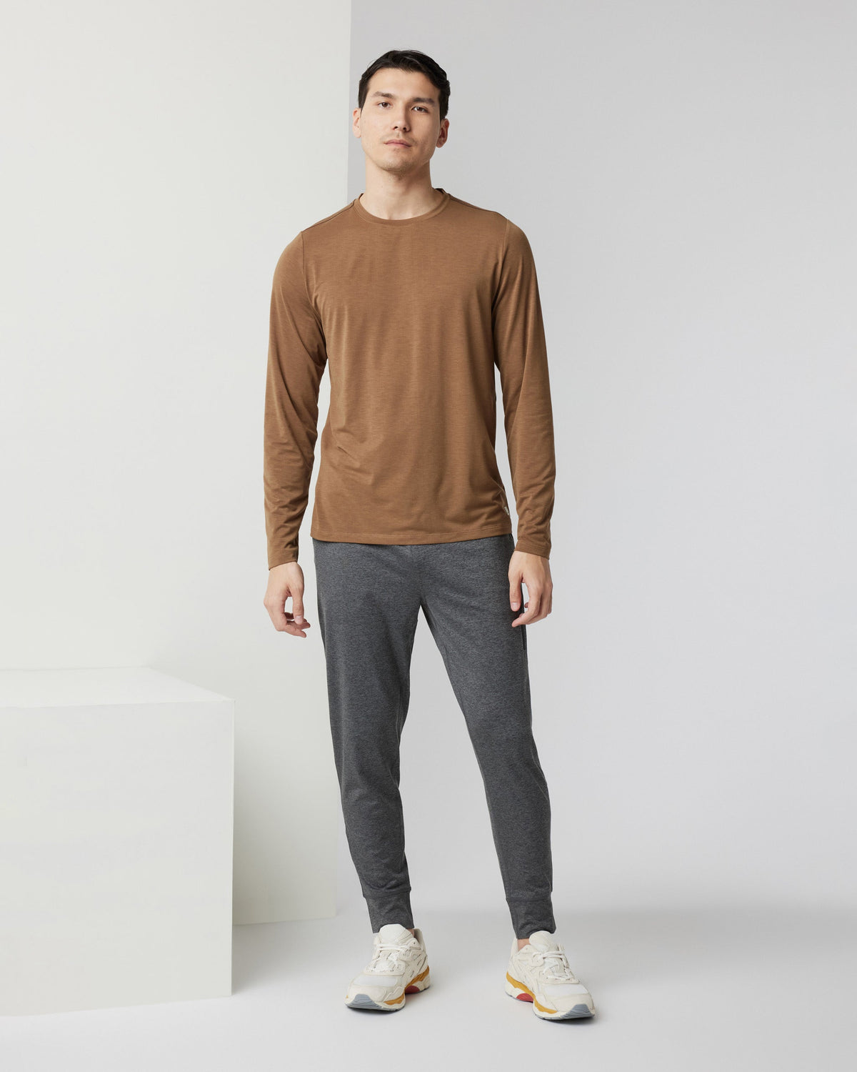 Long Sleeve Current Tech Tee | Pecan