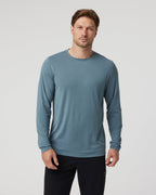 Long Sleeve Current Tech Tee | Smoke Blue