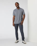Knit Twill Polo | Heather Grey