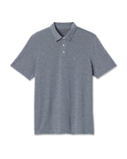 Knit Twill Polo | Heather Grey