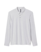 Long Sleeve Strato Tech Polo | Frost Grey Heather