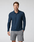 Long Sleeve Strato Tech Polo | Navy Heather