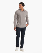Long Sleeve Strato Tech Polo | Heather Grey