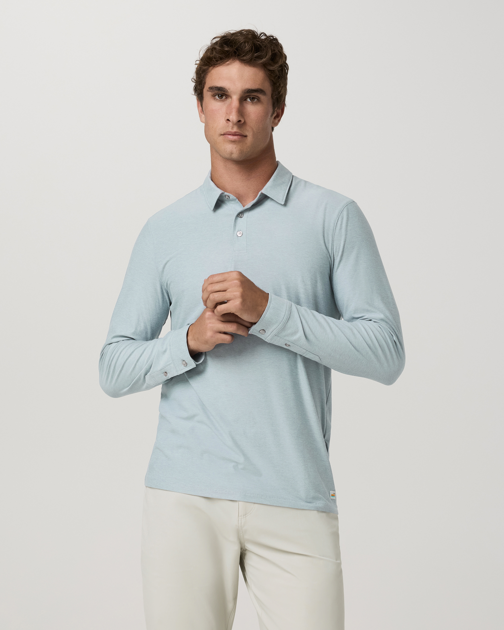 Long Sleeve Strato Tech Polo | Raindrop Heather