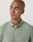Long Sleeve Strato Tech Polo | Thyme Heather