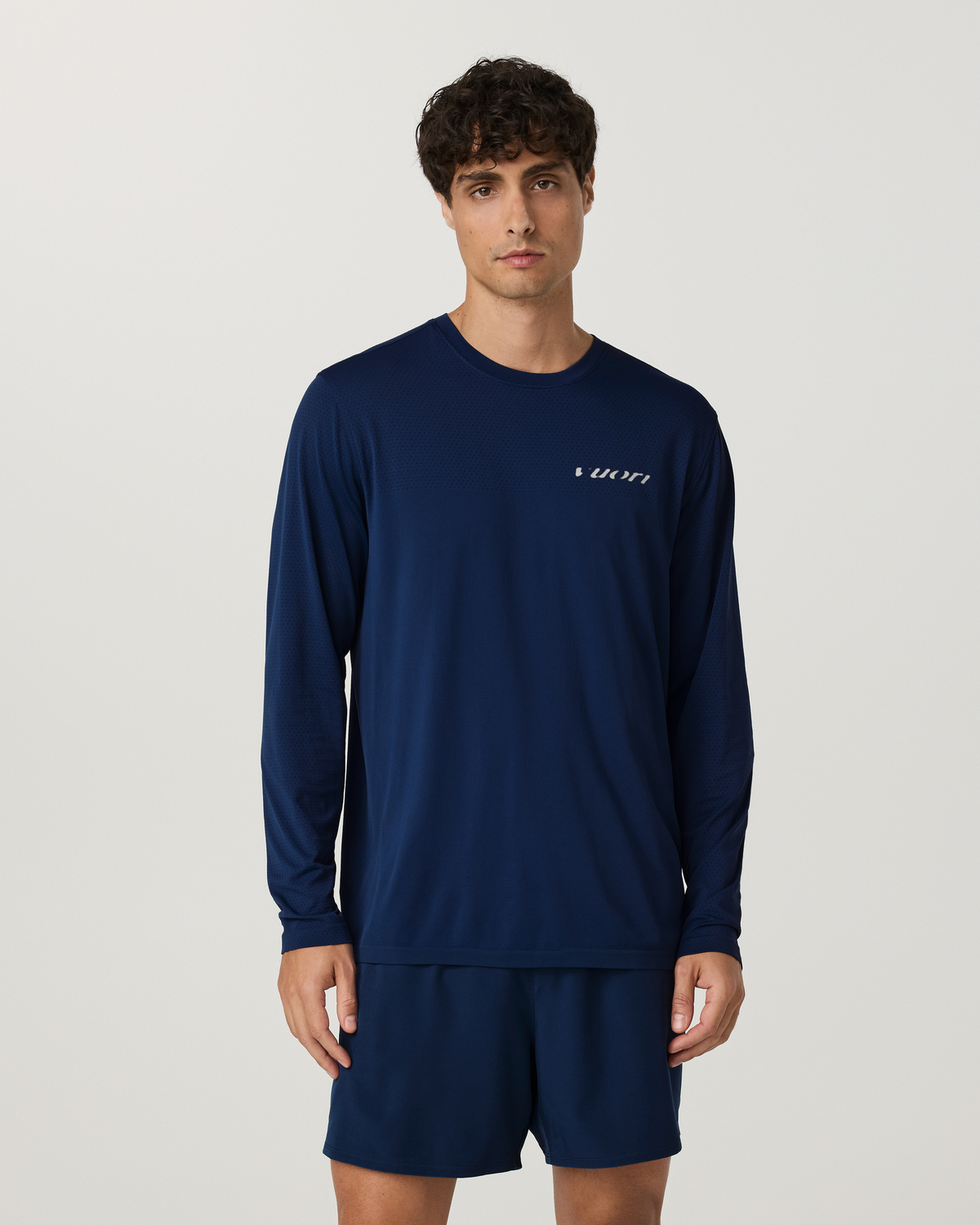 Long Sleeve Clearview Seamless Tee | Sapphire