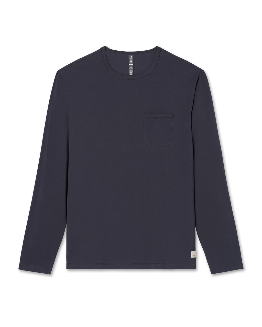 Long Sleeve Mens Feather Tee | Navy