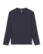 Long Sleeve Mens Feather Tee | Navy