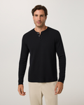 Waffle Henley | Black