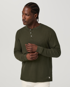 Waffle Henley | Olive