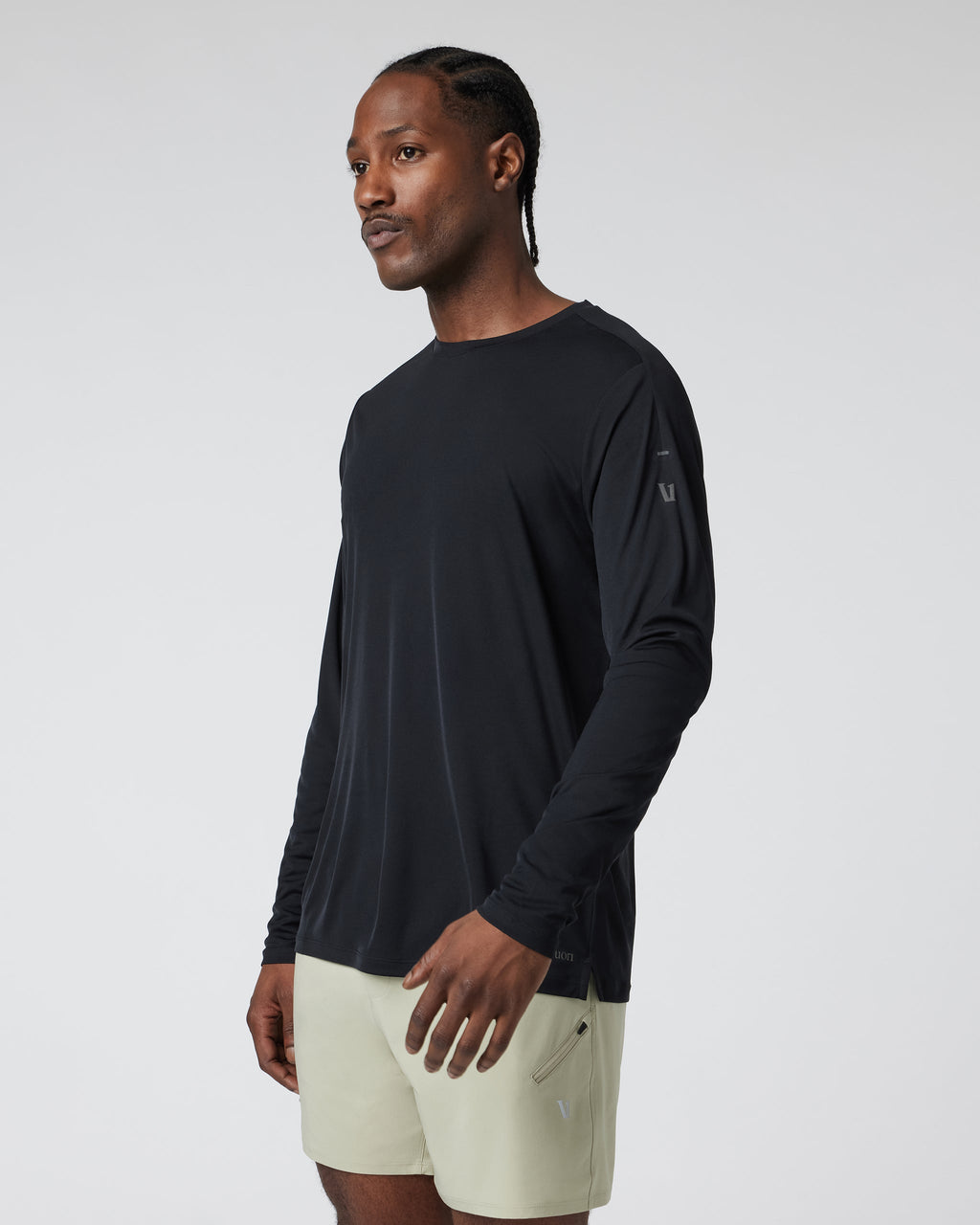 Long Sleeve Terra Run Tee | Black