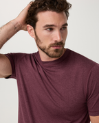 Short Sleeve Ponto Performance Tee | Fig Heather