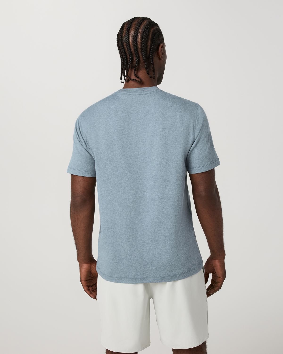 Short Sleeve Ponto Performance Tee | Foggy Blue Heather