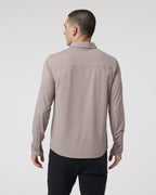 Long Sleeve TravelLite Button Down | Mocha
