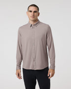 Long Sleeve TravelLite Button Down | Mocha