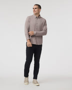 Long Sleeve TravelLite Button Down | Mocha