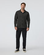 Long Sleeve North Beach Button Down | Black Heather