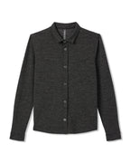 Long Sleeve North Beach Button Down | Black Heather