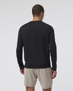 Long Sleeve Ponto Performance Tee | Black Heather