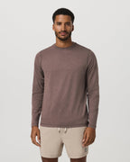 Long Sleeve Ponto Performance Tee | Elm Heather