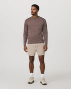 Long Sleeve Ponto Performance Tee | Elm Heather