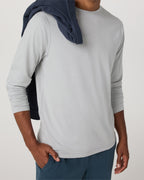 Long Sleeve Ponto Performance Tee | Frost Grey Heather