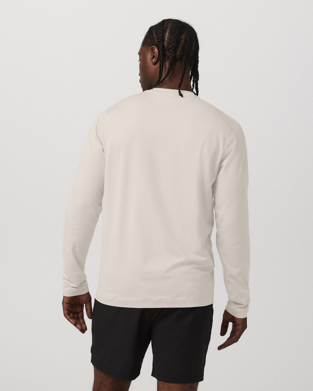 Long Sleeve Ponto Performance Tee | Oatmeal Heather