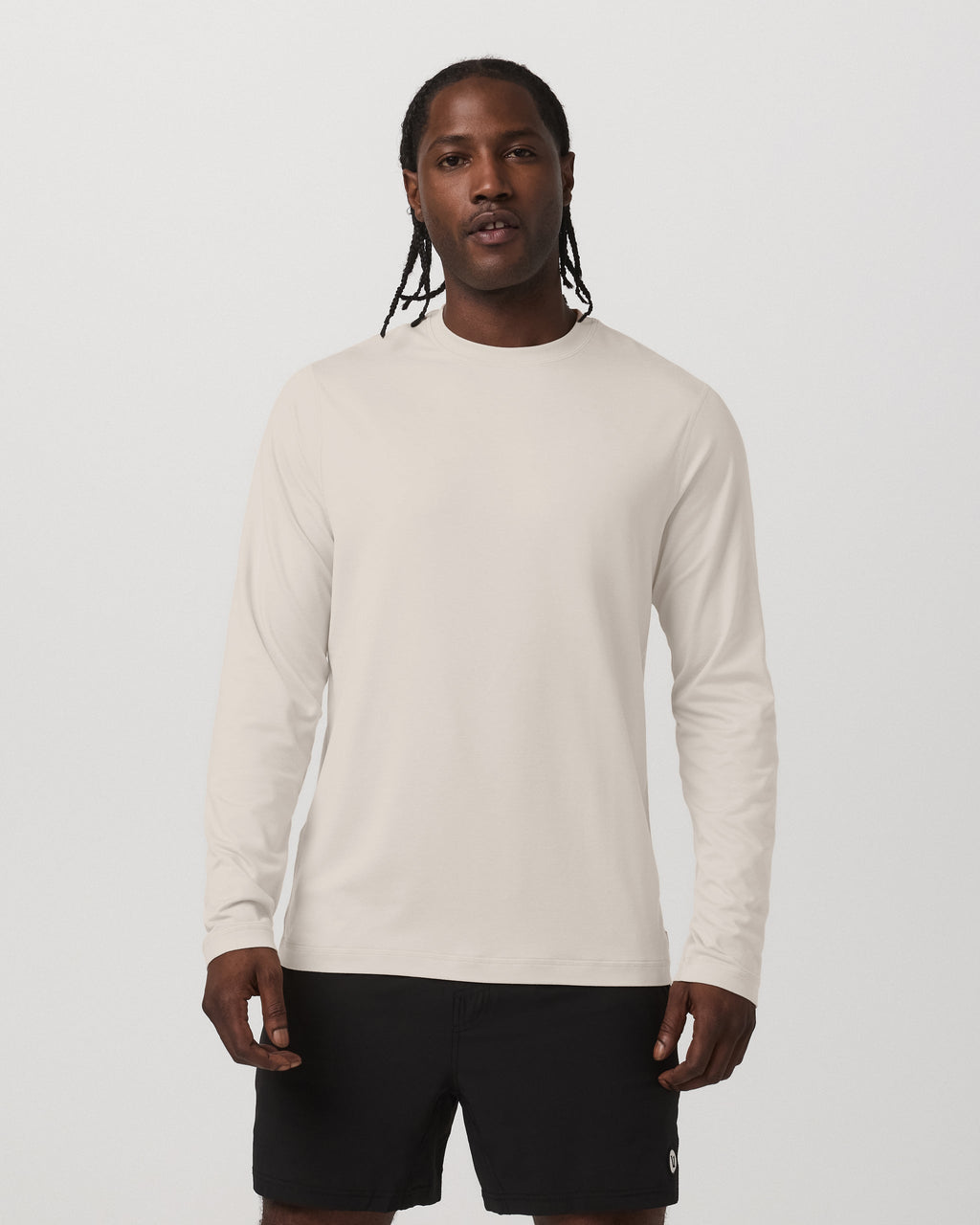Long Sleeve Ponto Performance Tee | Oatmeal Heather