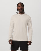Long Sleeve Ponto Performance Tee | Oatmeal Heather
