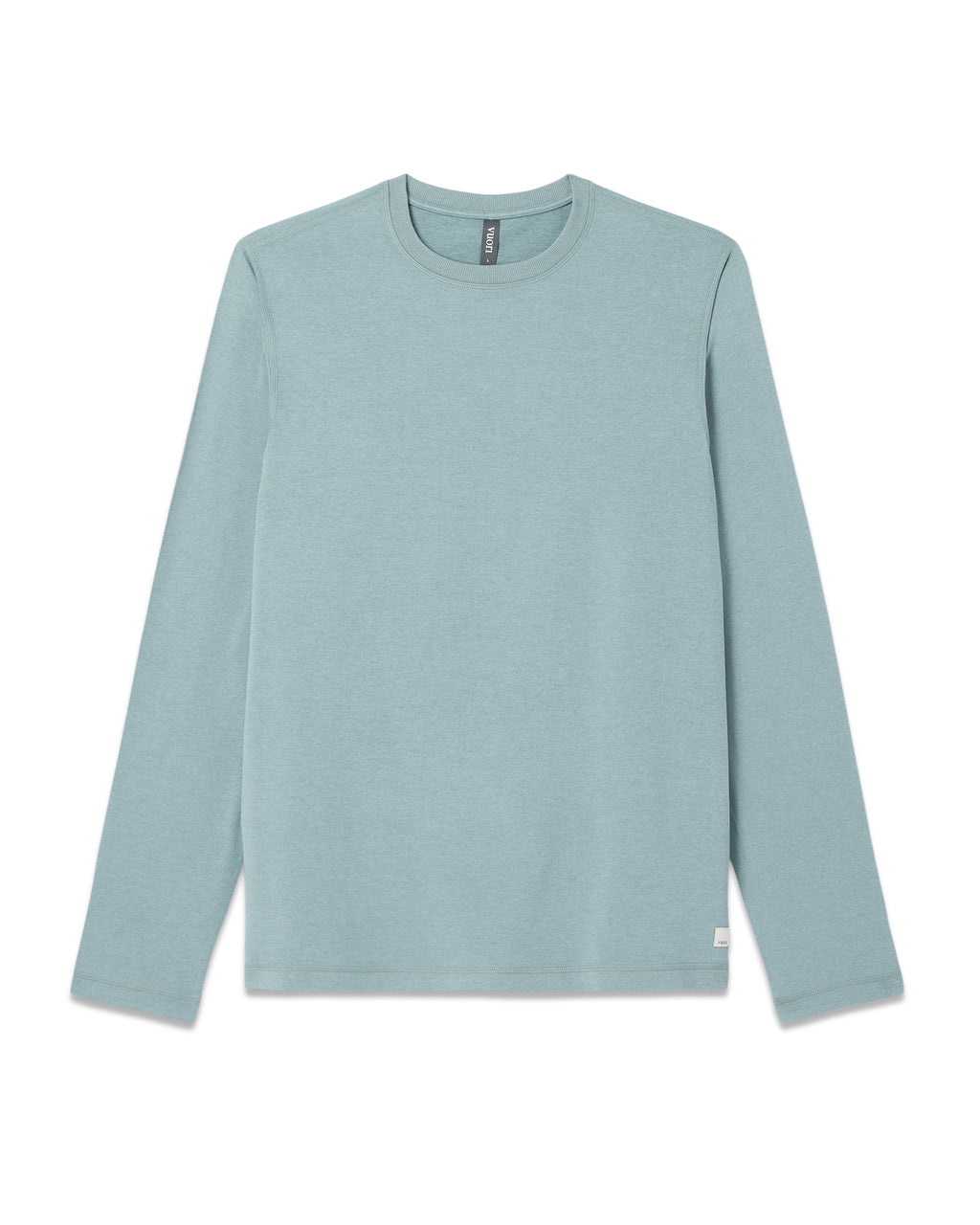 Long Sleeve Ponto Performance Tee | Misty Blue Heather