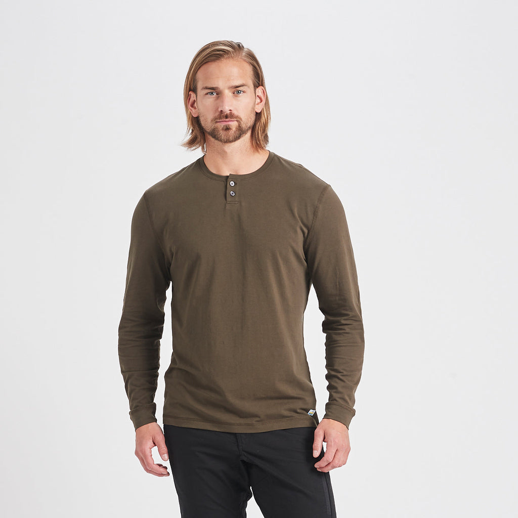Long-Sleeve Ever Henley | Evergreen