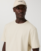 Short Sleeve Vuori Heavyweight Cotton Tee - Relaxed Fit | Buttermilk Heather
