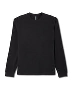 Long Sleeve Vuori Heavyweight Cotton Tee - Relaxed Fit | Black