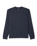 Long Sleeve Vuori Heavyweight Cotton Tee - Relaxed Fit | Navy