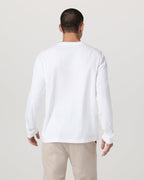 Long Sleeve Vuori Heavyweight Cotton Tee - Relaxed Fit | White