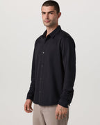 Long Sleeve Knit Oxford Button Down - Classic Fit | Black