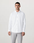 Long Sleeve Knit Oxford Button Down - Classic Fit | White