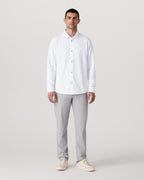 Long Sleeve Knit Oxford Button Down - Classic Fit | White