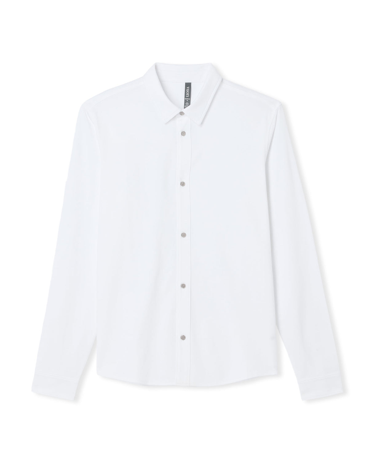 Long Sleeve Knit Oxford Button Down - Classic Fit | White